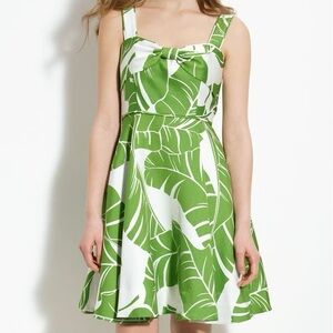 Kate Spade Palm Sugar Leaf Silk Blend Dress